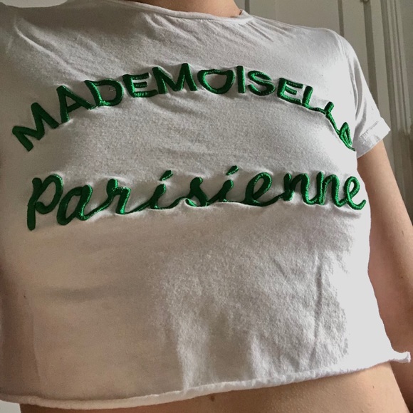 Super Cropped “Mademoiselle Parisienne” Tee - Picture 2 of 2